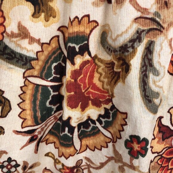 Love of the Label Anthropologie Top L  Orange Tan Fiona Floral Boho Feminine NEW - Picture 3 of 16